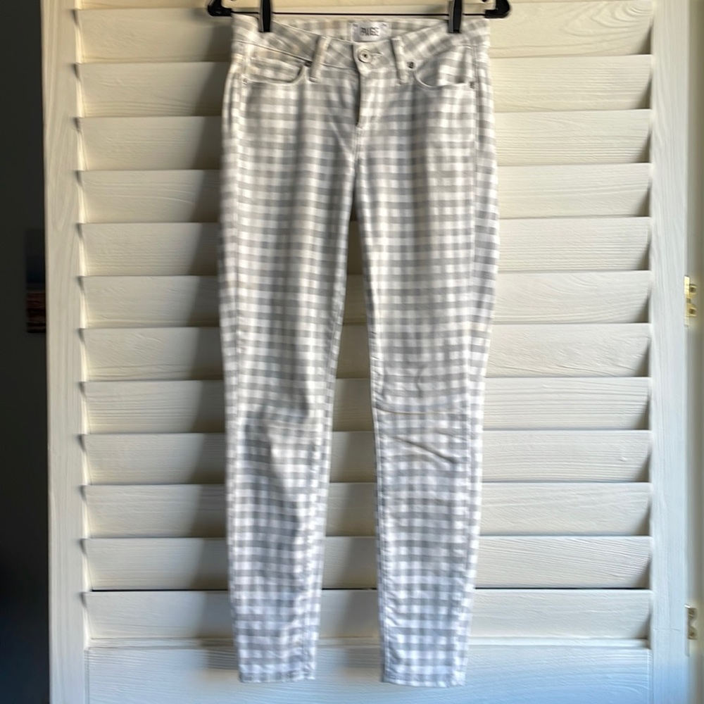 👖 💫 Paige Legging jeans in cute checkered pattern!!